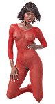 Netzcatsuit rot S-L