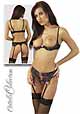 Hebe Set schwarz/pink 90B/XL