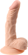 Godemichet forme d'un pénis, peau, 18.5 cm