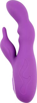 Vibromasseur avec stimulateur de clitoris (rechargeable)