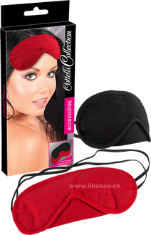 Set de 2 masques - noir & rouge