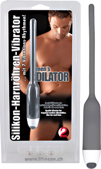 Harnröhrenstimulator Silicone Dilator grau