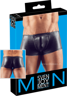 Boxer noir effet brillant XL