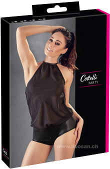 Body en chiffon de coupe ample avec porte-nuque S