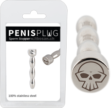 Penisplug Crâne en acier inoxydable